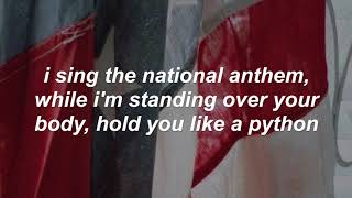 national anthem  lana del rey [upl. by Edrea]