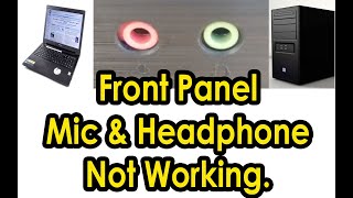 Front Panel Audio Jack Not Working Fix Computer Front Panel Sound Problem [upl. by Eikcor303]