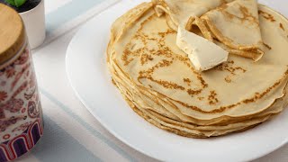 How to Make Blinis Russian Blinis Recipe  Super thin Russian pancakes blinis [upl. by Townsend]