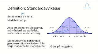 Lägesmått och standardavvikelse Matematik 2 [upl. by Aidua]