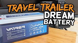 How I Fit a MASSIVE 300 Amp Hour Vatrer Power Lithium LiFePO4 Battery on My Travel Trailer [upl. by Croom]