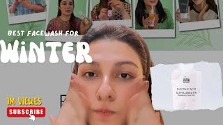 Trying Glycolic Acid Brightening Face Wash  Live Review  Skincare for Winter ❄️ [upl. by Anomer]