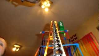 Knex Corkscrew Coaster HD POV [upl. by Ogires]