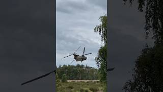 Flyby RNLAF CH47F Chinook helicopter [upl. by Neleag185]