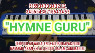 HYMNE GURU  HIMNE GURU laguwajib laguwajibnasional pianika notpianika [upl. by Bresee]