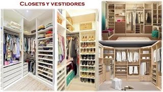 Closets y vestidores  Ideas y consejos para diseño [upl. by Ajroj]