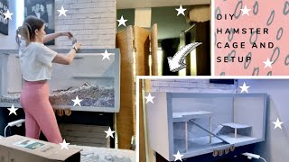 HUGE DIY DWARF HAMSTER CAGE amp SETUP 🐹  HAMSTER HAUL PETS AT HOME BampM AMAZON [upl. by Akirdnahs]