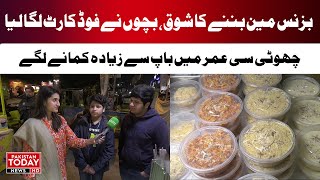 The children set up a food cart At a young age Pakistan Today [upl. by Bodkin]