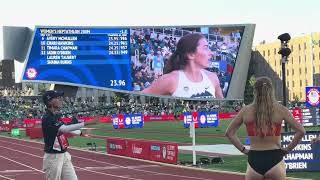 Heptathlon 200m Heat 3 2024 US Olympic Trials [upl. by Darleen]