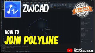 ZWCAD How To Join Polyline [upl. by Ritz]