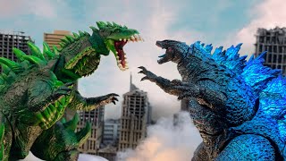 Croczilla vs legendary Godzilla an epic battle stop motion [upl. by Audrye]