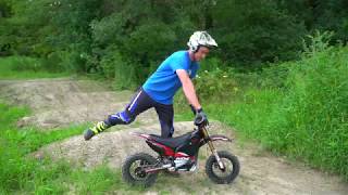 Pat Smage testing the OSET MX10 Electric Motocross Bike as an Adult Pitbike [upl. by Nibuz999]