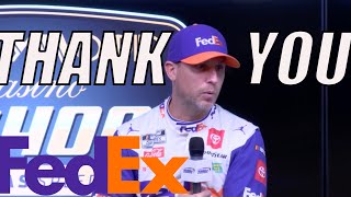 Denny Hamlin Thanks Fedex quotThey Took a Chance on Mequot [upl. by Roselle]