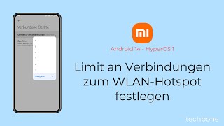 Maximale Anzahl an Verbindungen zum WLANHotspot festlegen  Xiaomi Android 14  HyperOS 1 [upl. by Demetre]