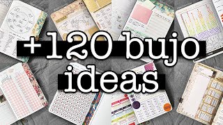 Bullet journal ideas MARATHON 💜 120 ideas for your bujo [upl. by Newra]