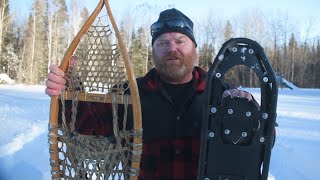 Modern vs Traditional Snowshoes in Deep Snow [upl. by Rizan]