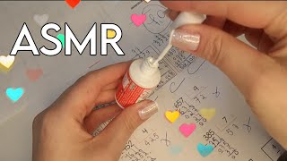 ASMR  CORRIGINDO PROVAS gabiasmrcanal [upl. by Thorlay]