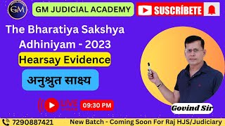 The Bharatiya Sakshya Adhiniyam  2023  By Govind Sir [upl. by Ahsinnek]