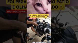 PEGOU A MOTO NO PÁTIO COM AREIA NO MOTOR😬😮🤔 canalmaori250 yamaha maorivlog automobile memes [upl. by Marwin161]