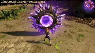 Path of Exile  Conquerors Campaign Portal Effect [upl. by Enia]