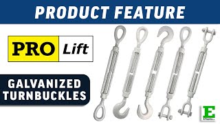 Pro Lift Galvanized Turnbuckles  ERigging Products [upl. by Ettenna]