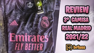 Review Camisa Real Madrid 2021 Preta  BRFANS [upl. by Kala]