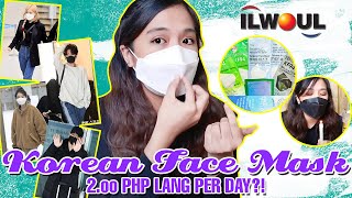 AFFORDABLE KOREAN FACE MASK ILWOUL KF94 REVIEW SHOPEE  PHILIPPINES [upl. by Etep211]