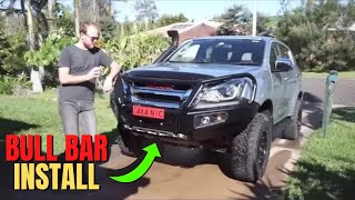 Isuzu MuX amp DMax AFN Bull Bar Installation  DIY [upl. by Hnahk]