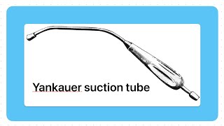 ENT instruments 10 Tonsillectomy  Yankauer suction tube  Tonsil  Viva points [upl. by Dalia]