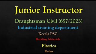 Junior Instructor Draughtsman civil 6572023 Industrial training department Building materials [upl. by Helsie]