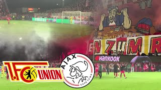 Union Berlin vs Ajax Amsterdam 31  STADIONVLOG ⚽ CHOREO PYRO UND ALLE TORE  23022023 [upl. by Eimaj]