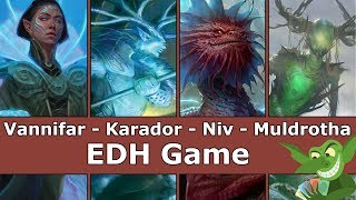 Prime Speaker Vannifar vs Karador vs NivMizzet Parun vs Muldrotha EDH  CMDR game play [upl. by Tull]