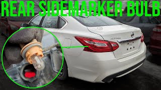 How to Replace Rear Parking  Side marker Light Bulb  Nissan Altima 20132018 [upl. by Bowra]