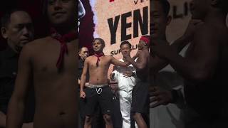 Weight In HSN Jakarta Nelson🇮🇩 Vs Yenson🇮🇩 Timur vs Timur boxing tinju shorts reels fyp [upl. by Yxor]