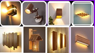 40 creative wooden wall lamp lights  wooden wall lamp lights design [upl. by Corsiglia]