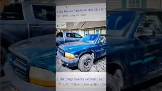 2000 Dodge Dakota 125k 2500 nice truck [upl. by Norrad]