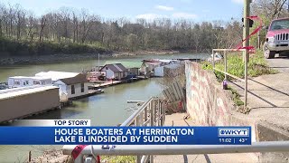 WATCH  House boaters at Herrington Lake blindsided by closure [upl. by Doris855]