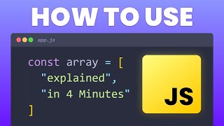 JavaScript Arrays Crash Course Tutorial for beginners [upl. by Yael367]