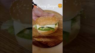 🐔Cheesy Burger 🍔food chicken recipe cooking easyrecipe shorts burger song [upl. by Koller335]