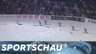 Nordische SkiWM Frenzel und Rydzek sprinten zum Sieg  Sportschau [upl. by Asir]