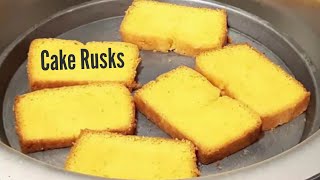 Cake Rusks Recipe Dry Cake Recipe How To Cook Cake Rusks Without Oven Home made Bakery Style Rusk [upl. by Canice]