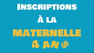 Maternelle 4 ans  20242025 [upl. by Rochemont245]