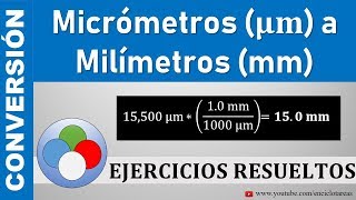 Micrómetros a Milímetros µm a mm Parte 2 [upl. by Eilram478]