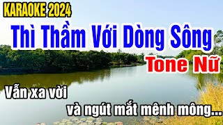 Thì thầm với dòng sông Karaoke Tone Nữ Nhạc Sống gia huy karaoke [upl. by Wolsky]