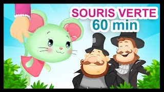 Une Souris Verte  1H de comptines et chansons Titounis [upl. by Louie]