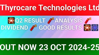 THYROCARE TECHNOLOGIES LTD Q2 RESULT 2024THYROCARE TECHNOLOGIES LTD Q2 RESULT TODAY [upl. by Panta]