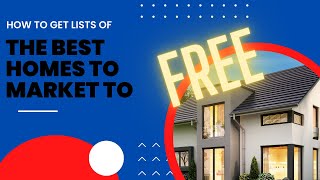 How to get FREE residential mailing lists [upl. by Murrah]