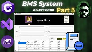 C WinForms Book Management System Part 5  Data Grid View Record Deletion [upl. by Trenna]