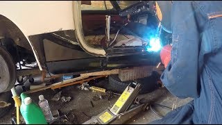 MGB GT Restoration Pt 22 Welding the Sills [upl. by Vyner151]