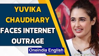 Yuvika Chaudhary receives internet backlash for casteist slur  Oneindia News [upl. by Refinej]